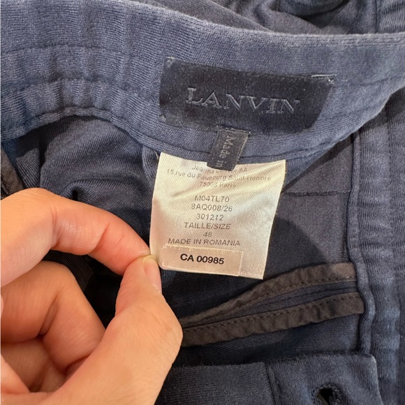 Lanvin Navy casual pants - Picture 3 of 5